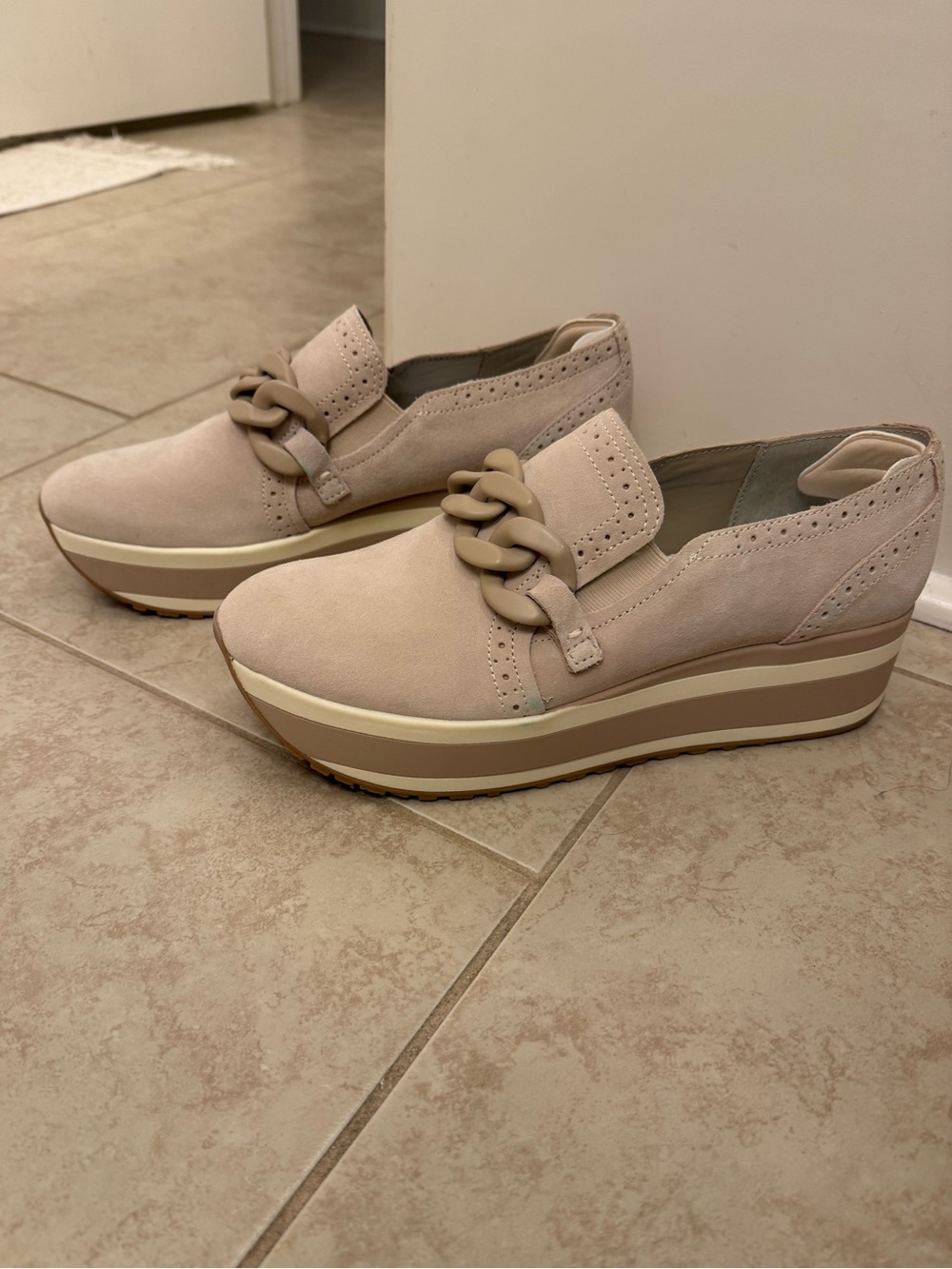 Dolce Vita Platform Slip-On Loafer with Chain Detail